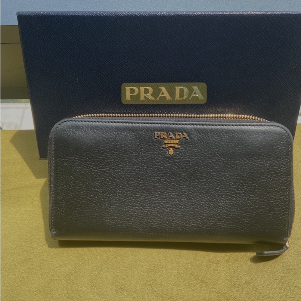 PRADA: Large Leather Wallet